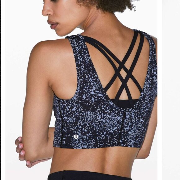 Lululemon Peloton Energetic Edge Cropped Tank Top Black - size 6 - Picture 6 of 7